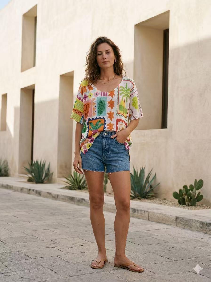 Mayorista S-VISION - Suéter de mujer estampado