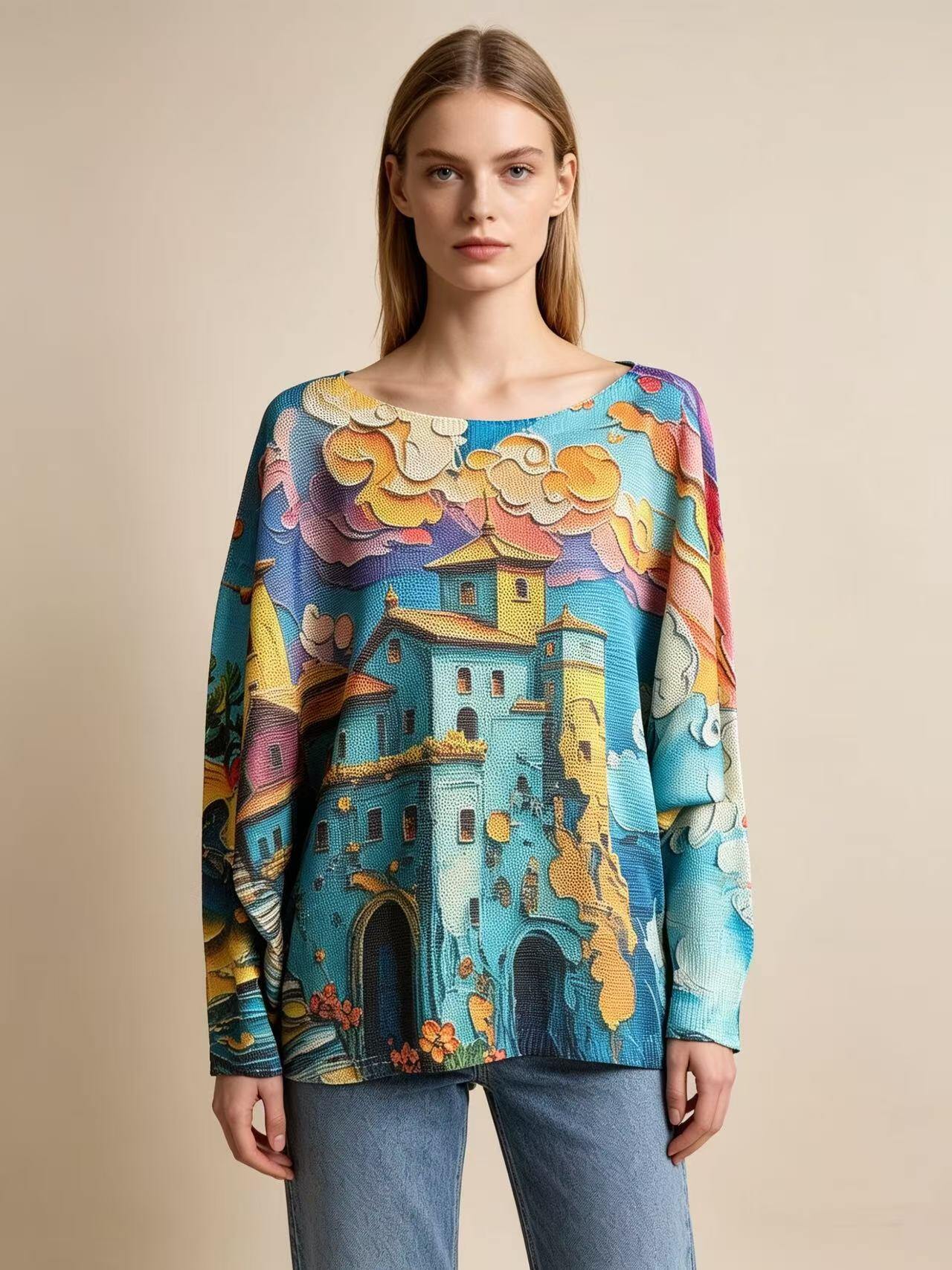 Grossiste S-VISION - T-shirt femme imprimée