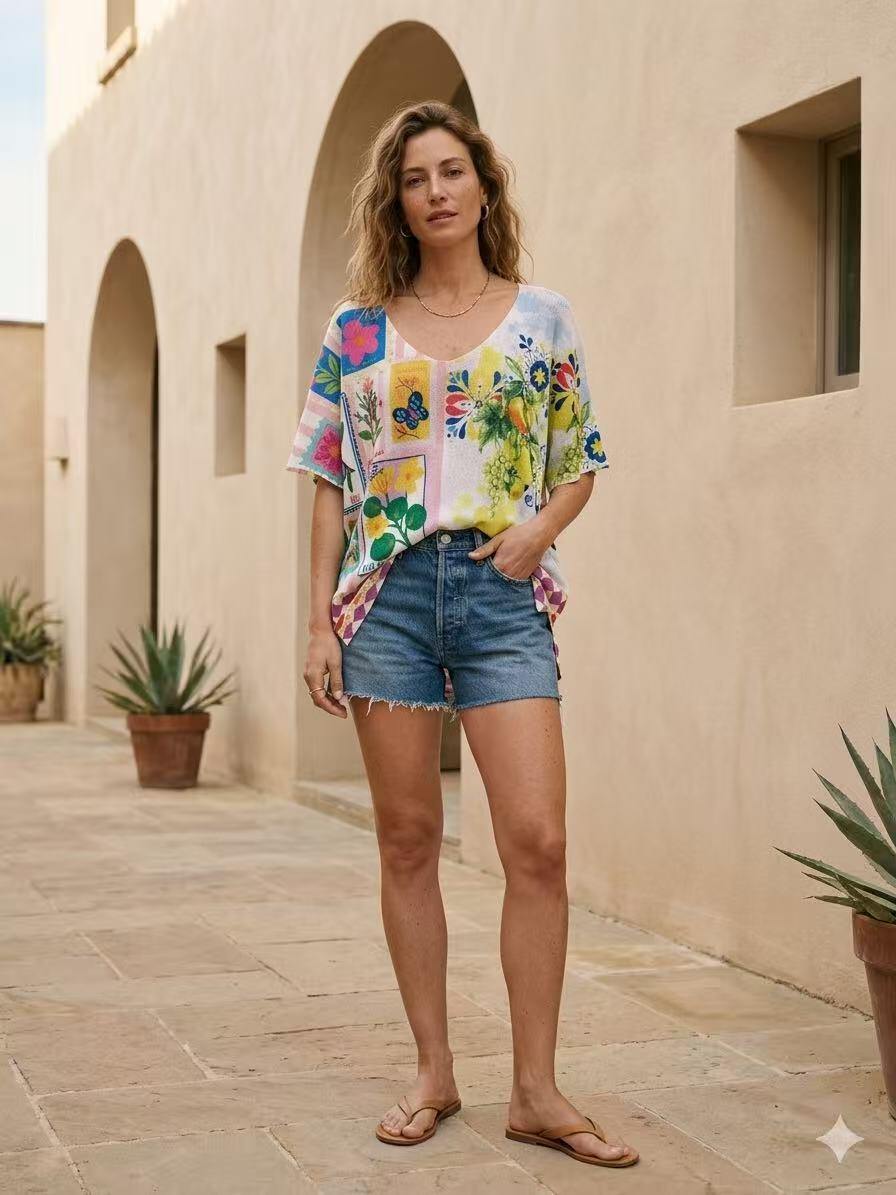 Mayorista S-VISION - Suéter de mujer estampado