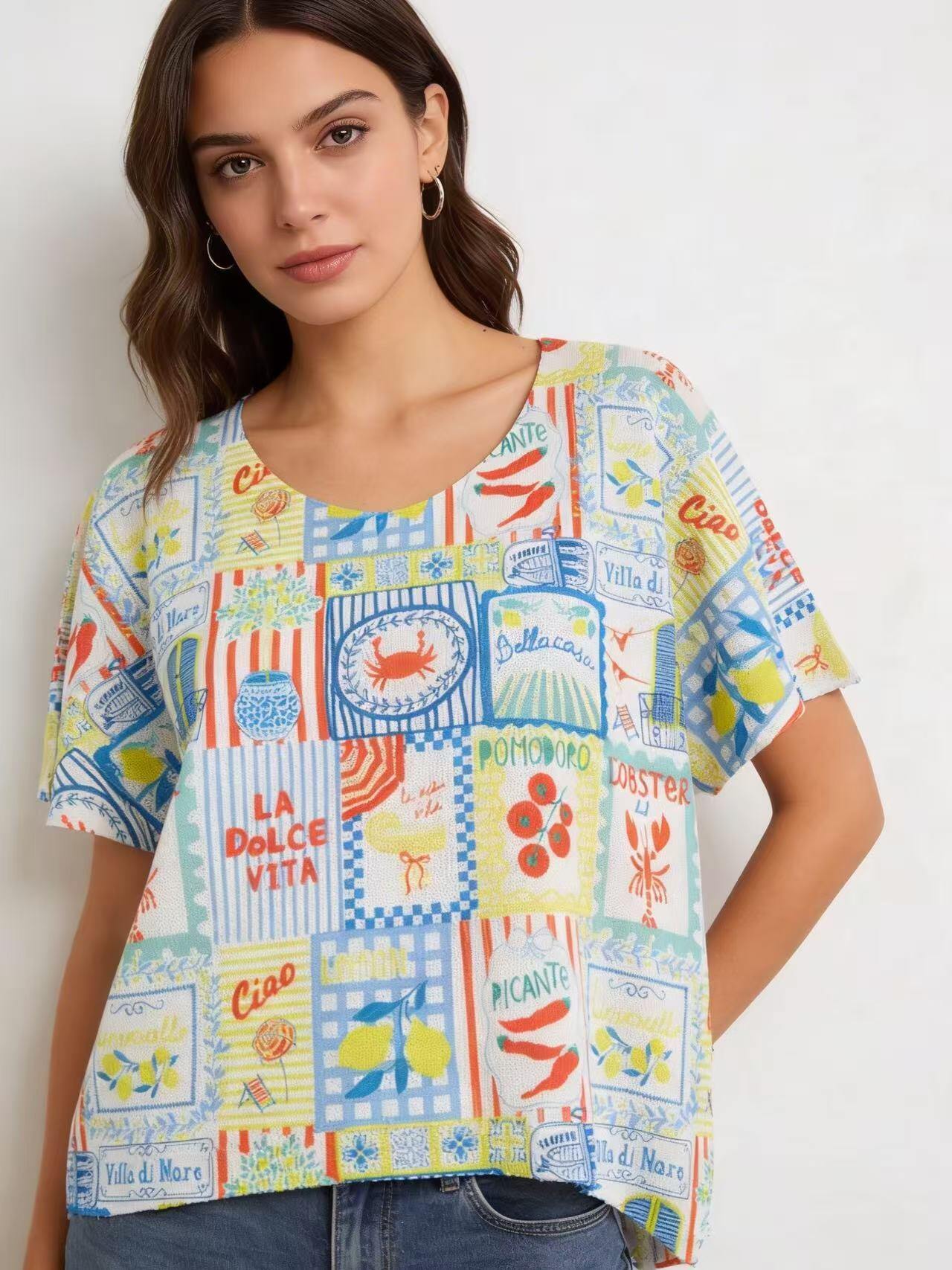 Wholesaler S-VISION - Printed women's sweater