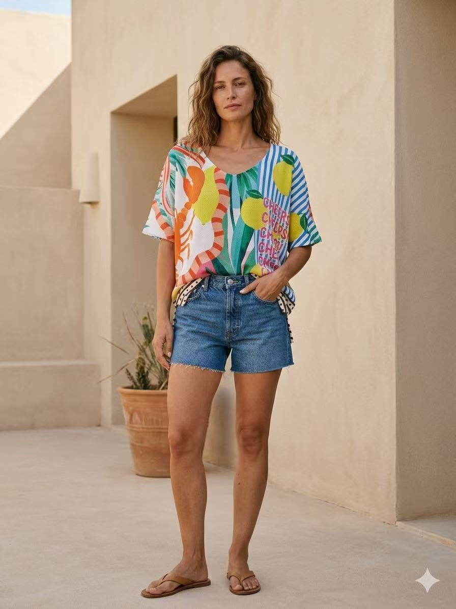 Mayorista S-VISION - Suéter de mujer estampado