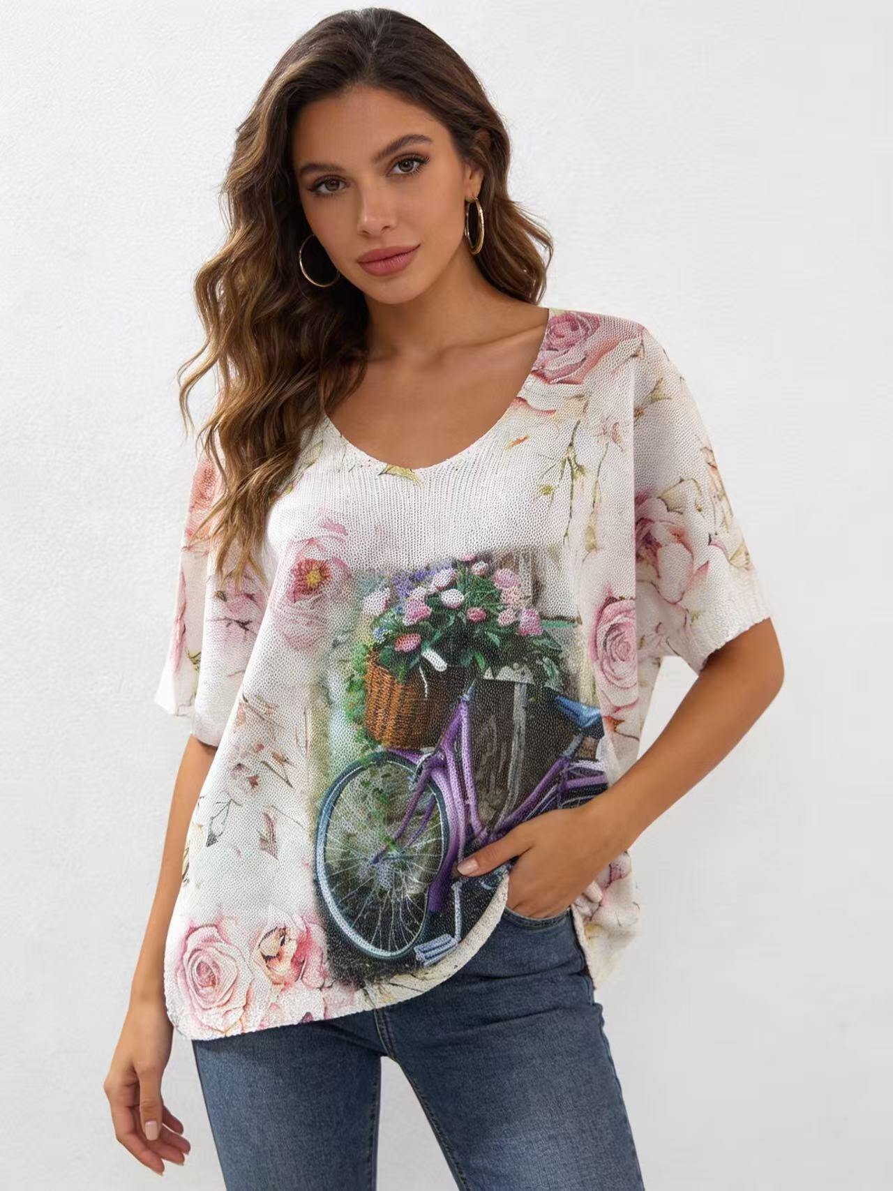 Wholesaler S-VISION - Printed women's sweater