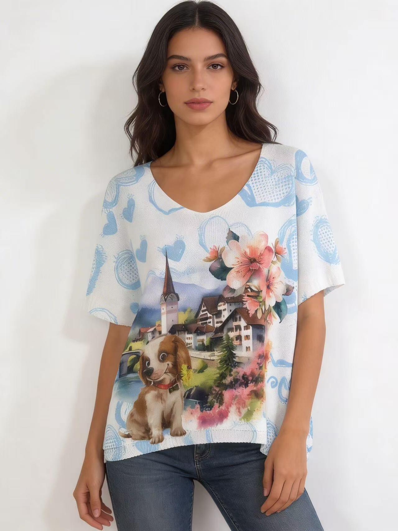 Wholesaler S-VISION - Printed women's sweater