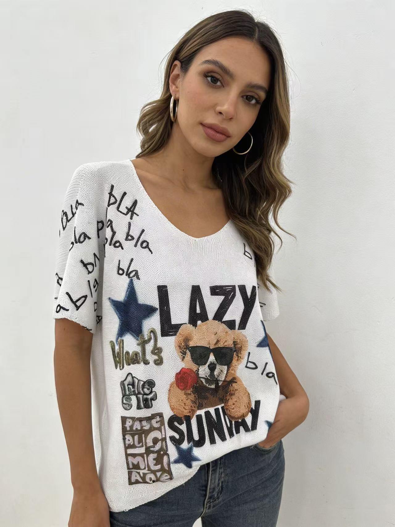 Wholesaler S-VISION - Printed women's sweater
