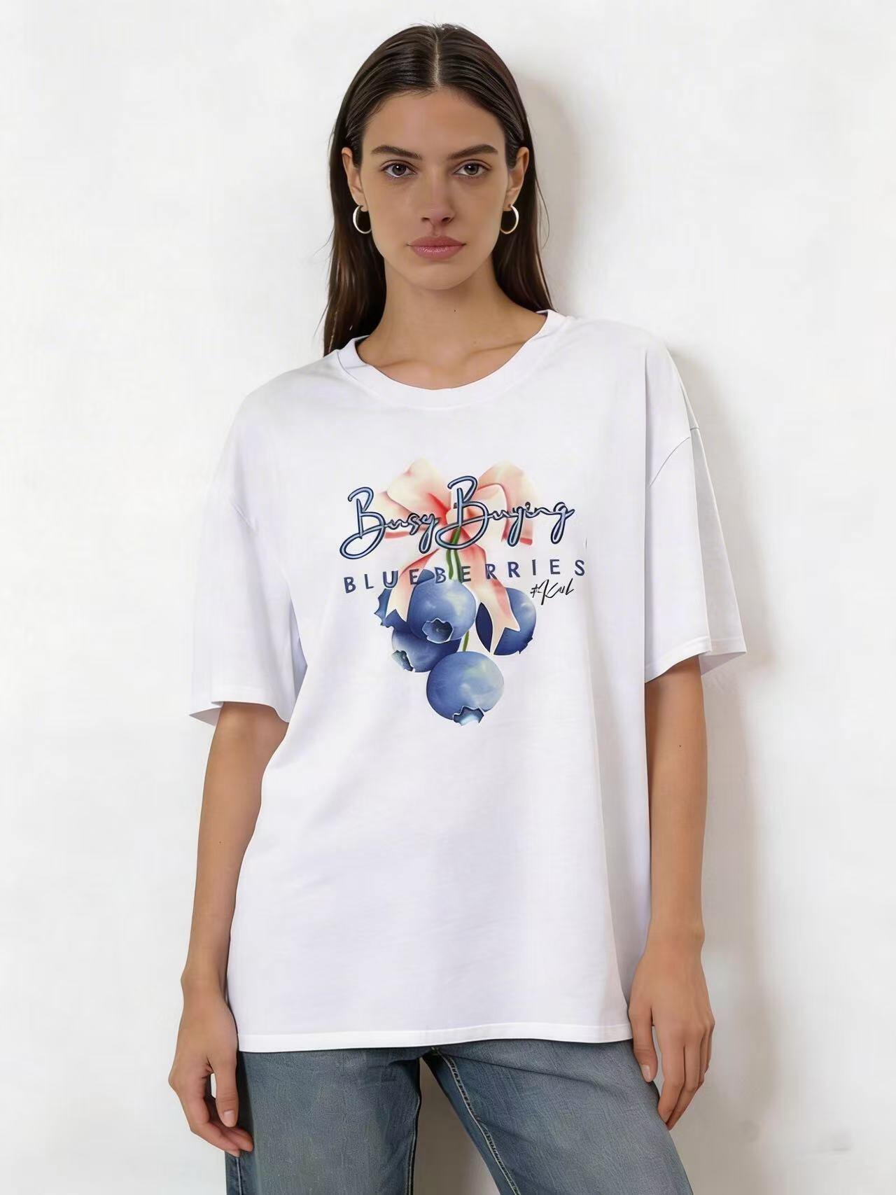 Wholesaler S-VISION - WOMEN'S PRINTED OVERSIZED T-SHIRT