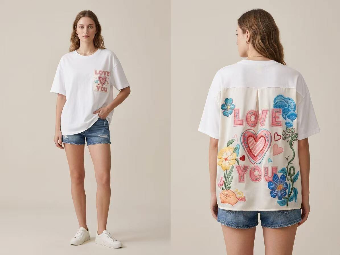 Mayorista S-VISION - CAMISA MUJER CON ESTAMPADO EN LA ESPALDA