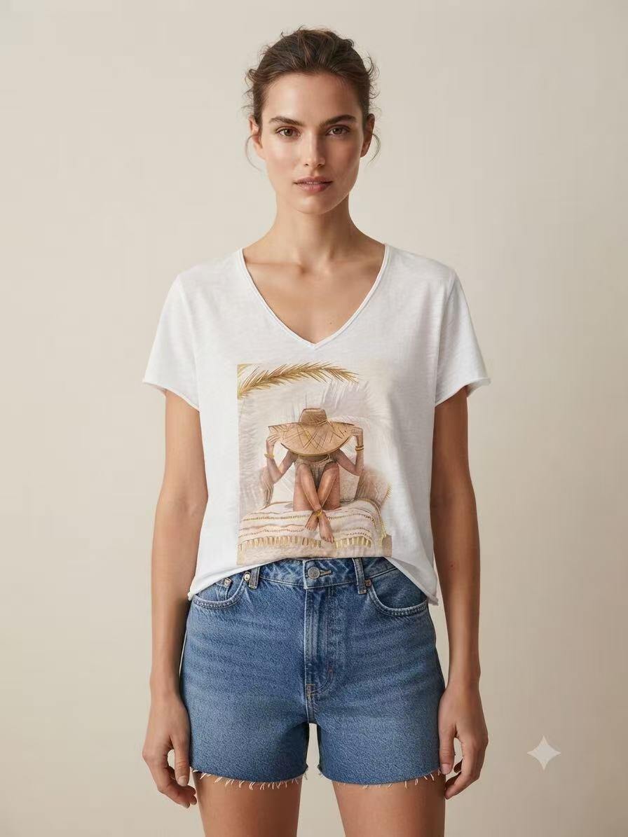Grossiste S-VISION - T-SHIRT FEMME IMPRIMÉE