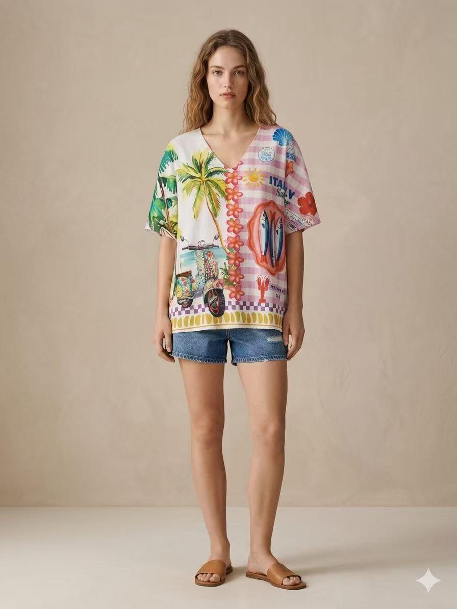 Mayorista S-VISION - CAMISETA MUJER CON ESTAMPADO