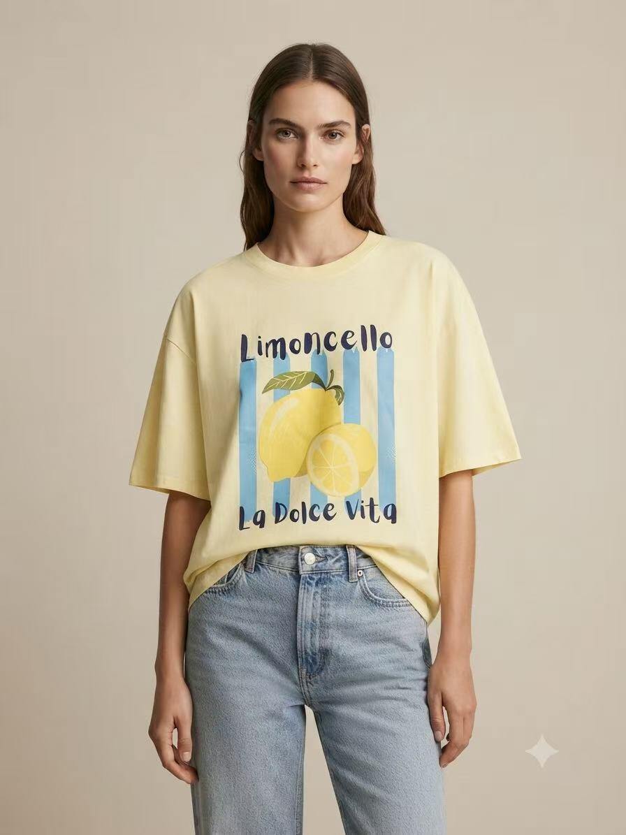 Grossista S-VISION - T-SHIRT Donna CON LA STAMPA DAVANTI