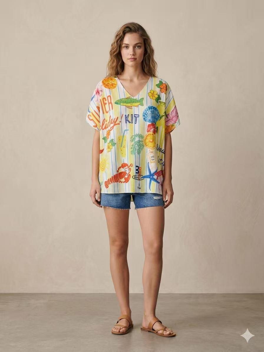 Mayorista S-VISION - CAMISETA MUJER CON ESTAMPADO