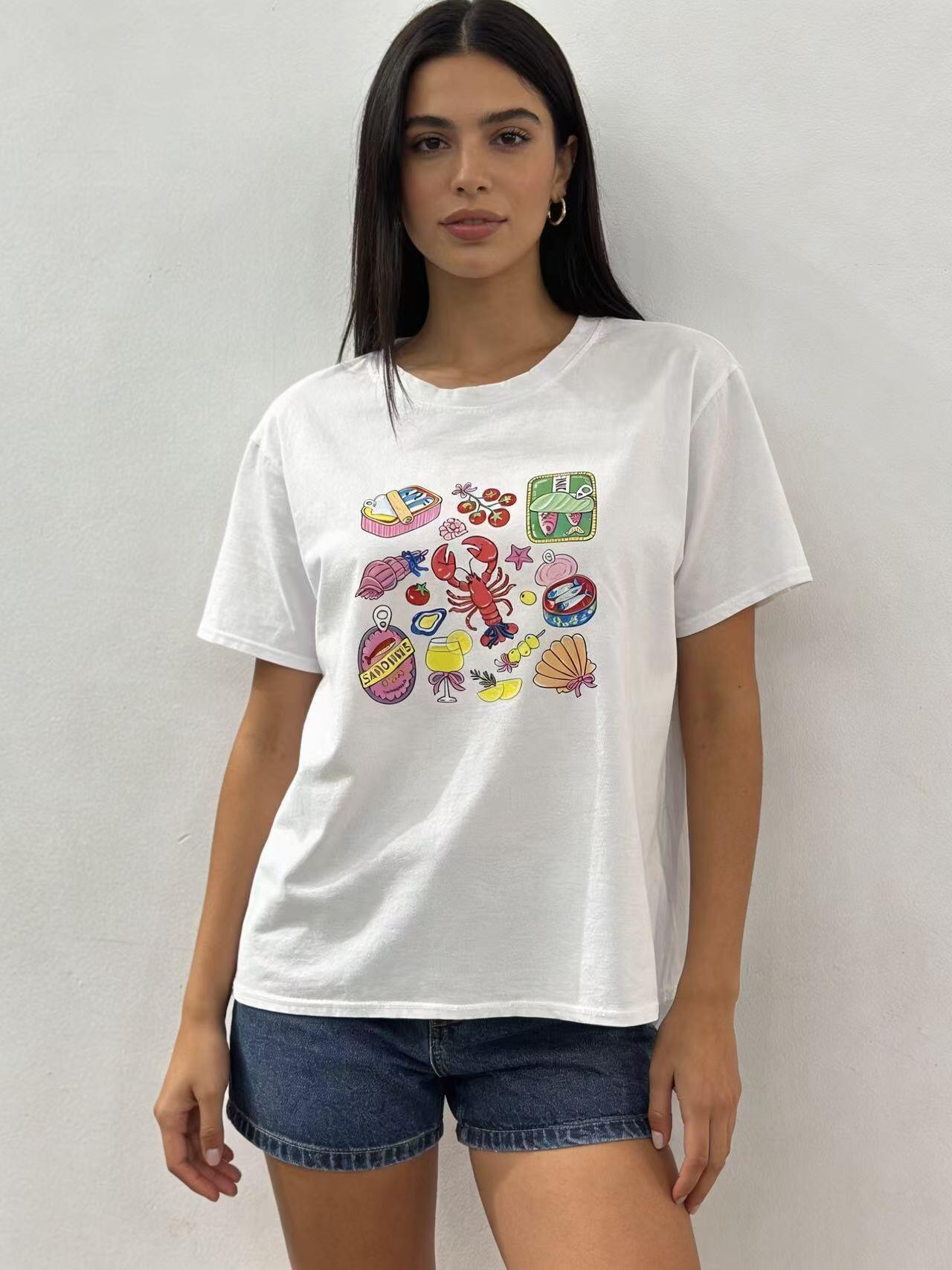 Großhändler S-VISION - Damen T-SHIRT MIT FRONTDRUCK