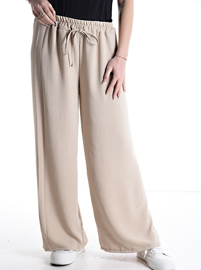Grossista S-VISION - Pantaloni donna tinta unica semplice con nudo