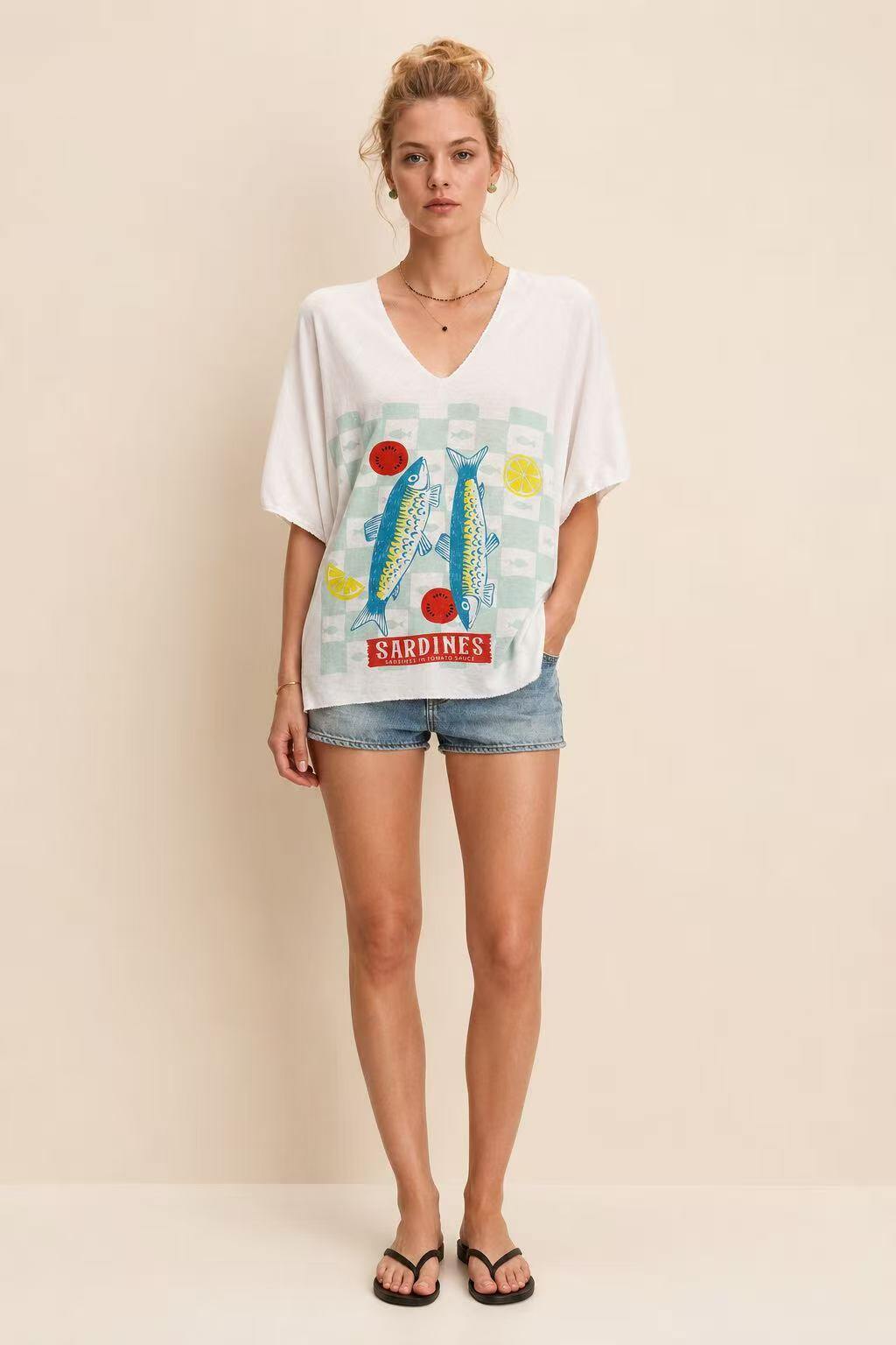 Mayorista S-VISION - CAMISETA MUJER CON ESTAMPADO