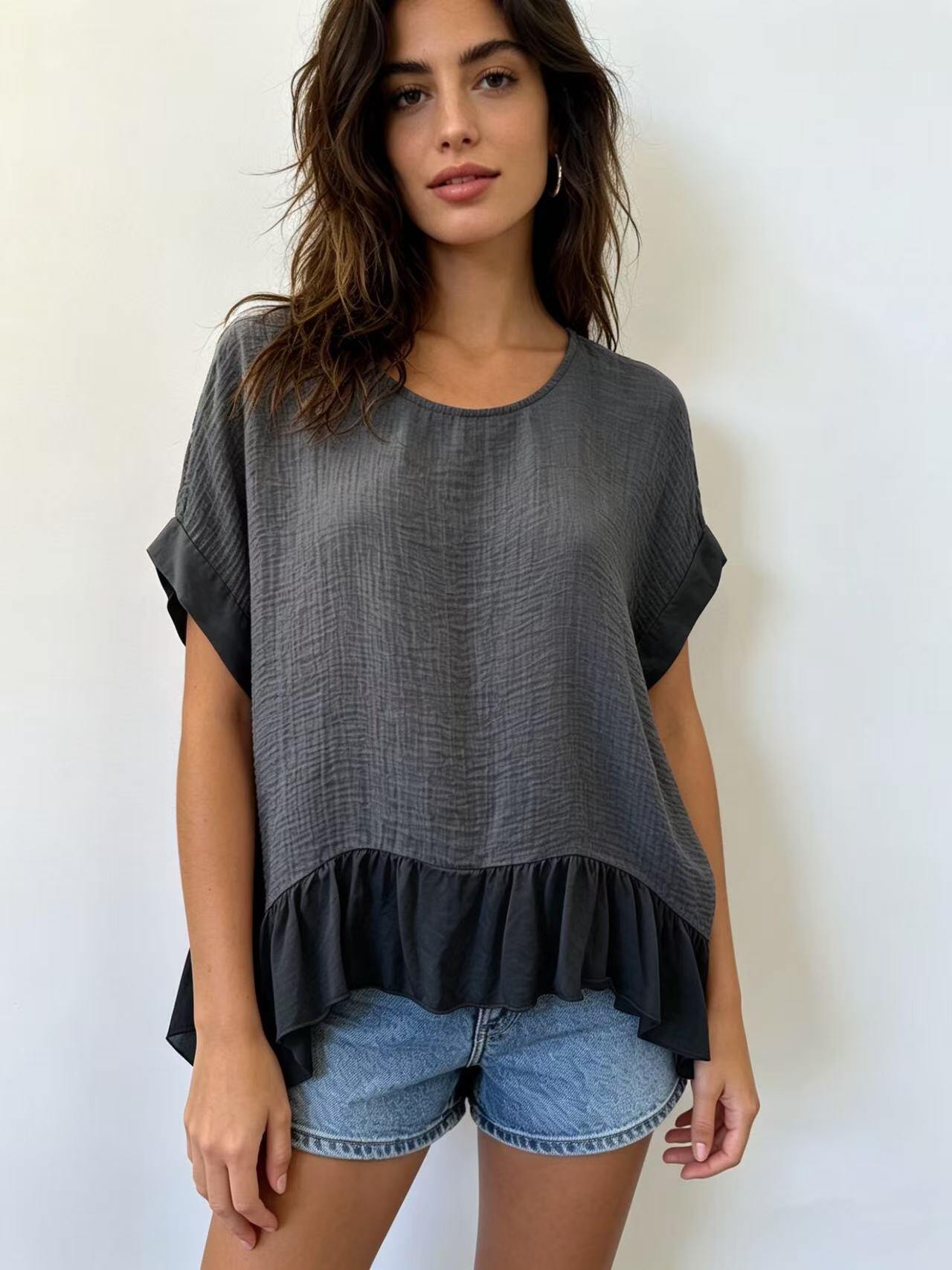 Wholesaler S-VISION - WOMEN'S T-SHIRT WARM DYE