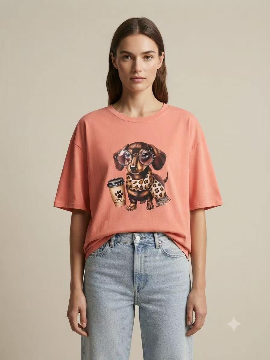 Grossista S-VISION - T-SHIRT Donna CON LA STAMPA DAVANTI
