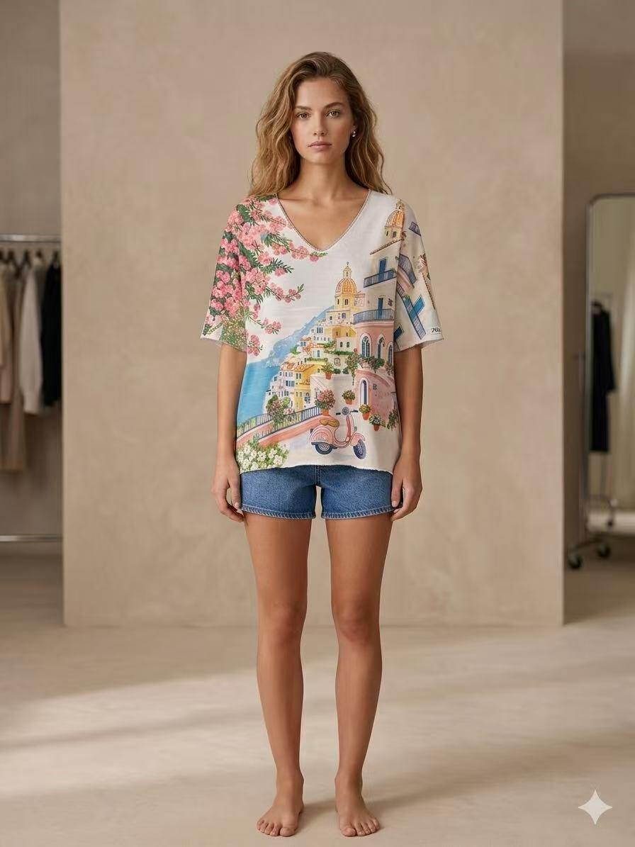 Mayorista S-VISION - CAMISETA MUJER CON ESTAMPADO