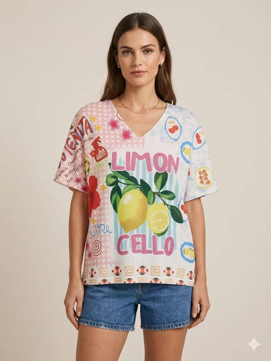 Mayorista S-VISION - CAMISETA MUJER CON ESTAMPADO