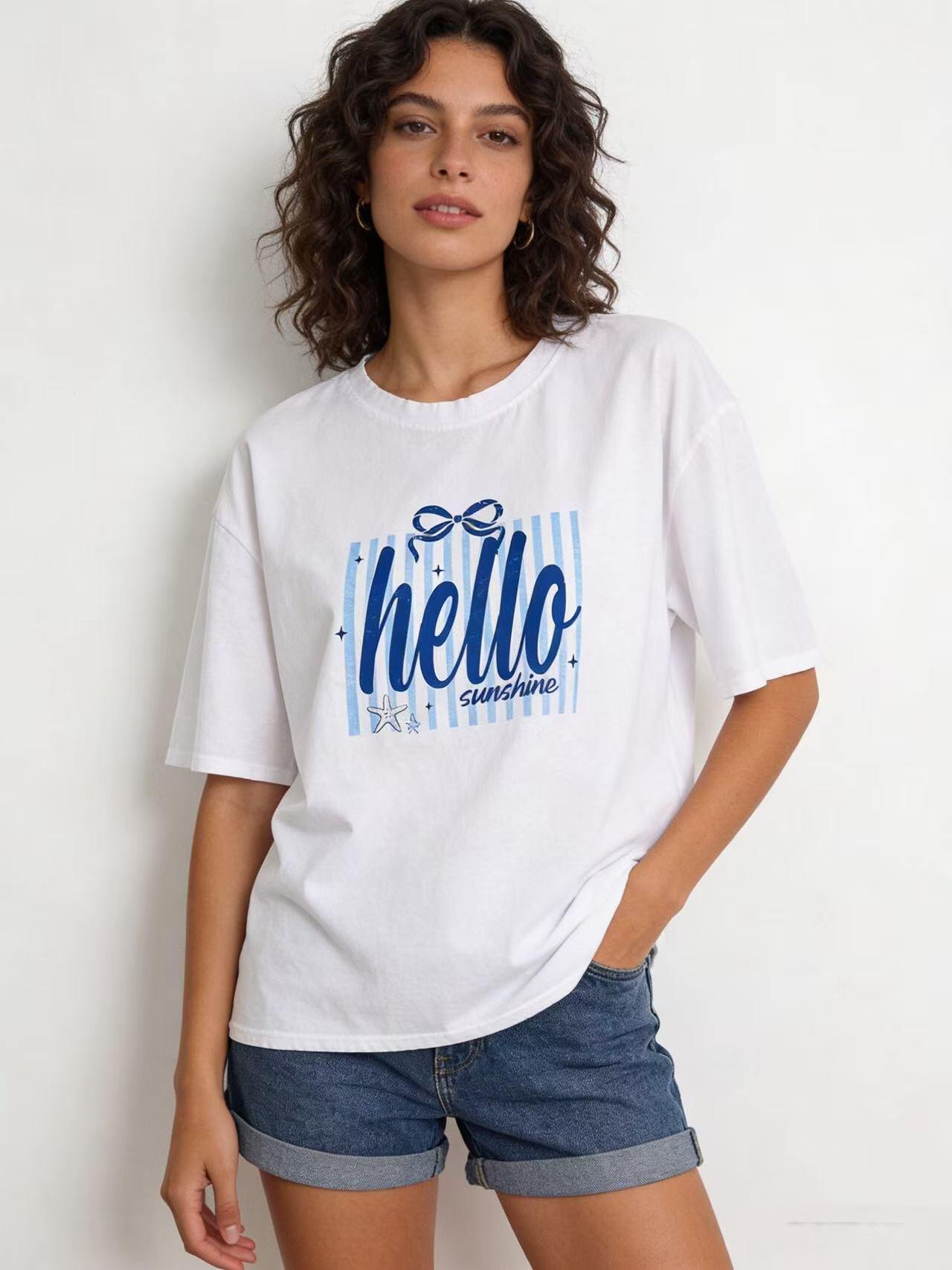 Großhändler S-VISION - Damen T-SHIRT MIT FRONTDRUCK