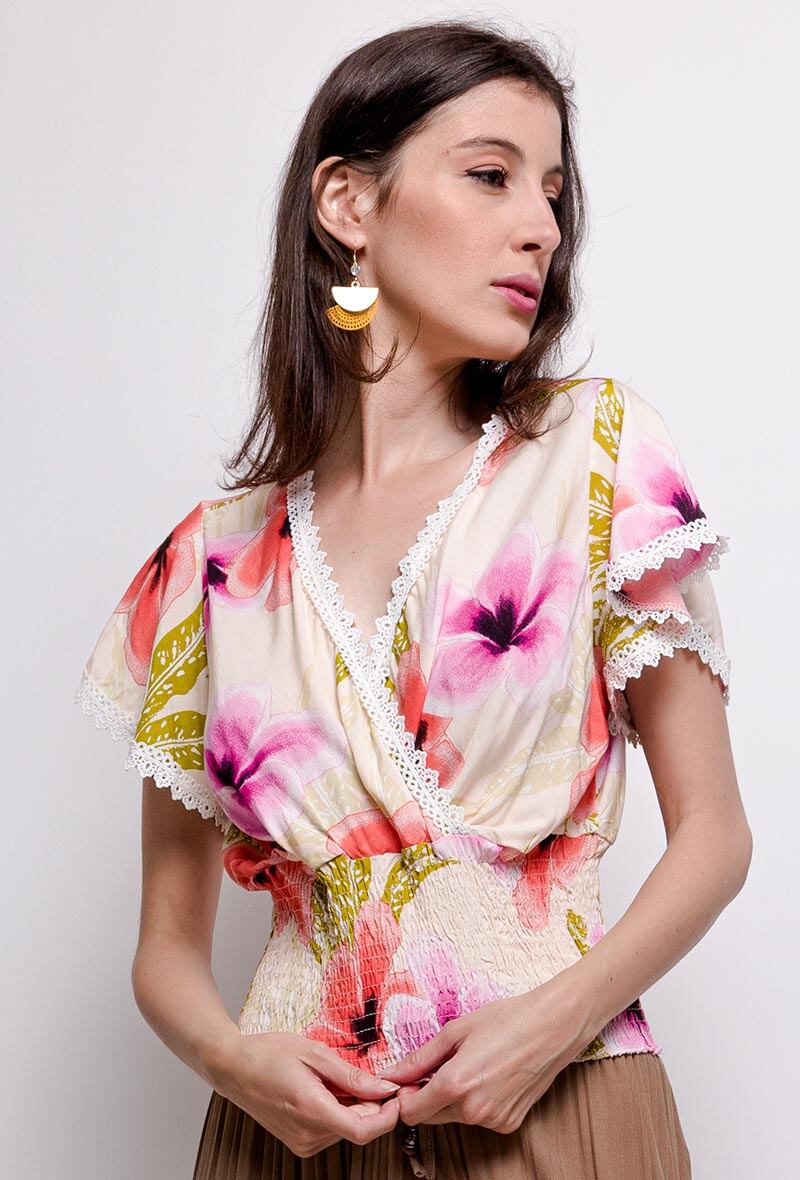 Wholesaler S.Z FASHION - Floral blouse