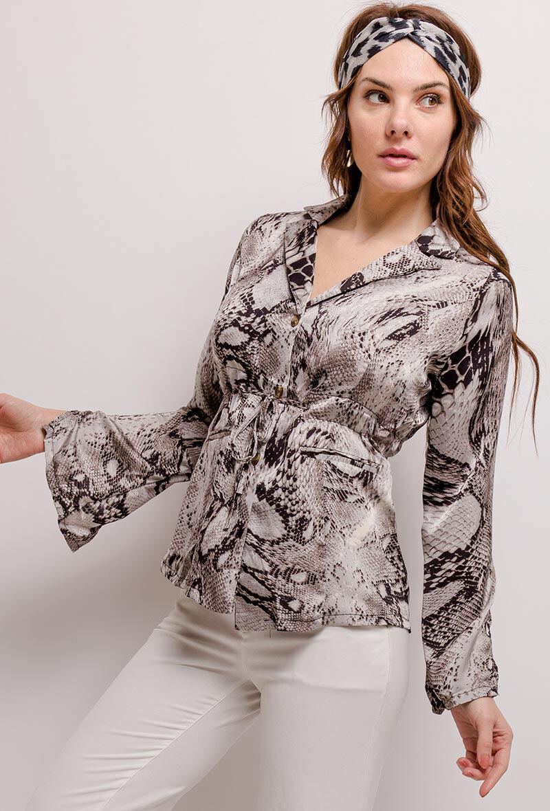 Grossiste S.Z FASHION - Chemise à imprimé python