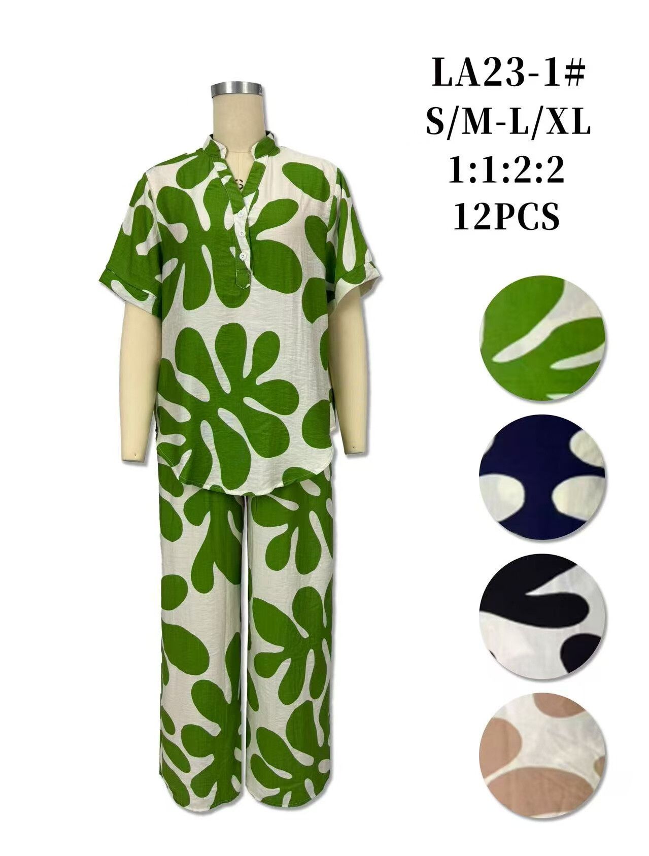 Grossista S.Z FASHION - Completo pantaloni a motivi