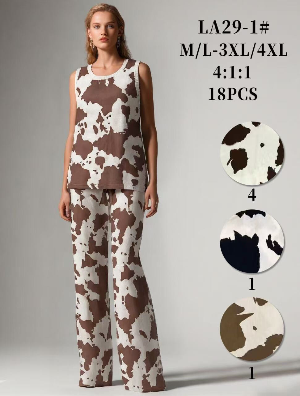 Grossista S.Z FASHION - Completo pantaloni a motivi
