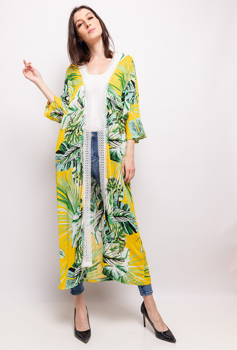 Wholesaler S.Z FASHION - Tropical print kaftan