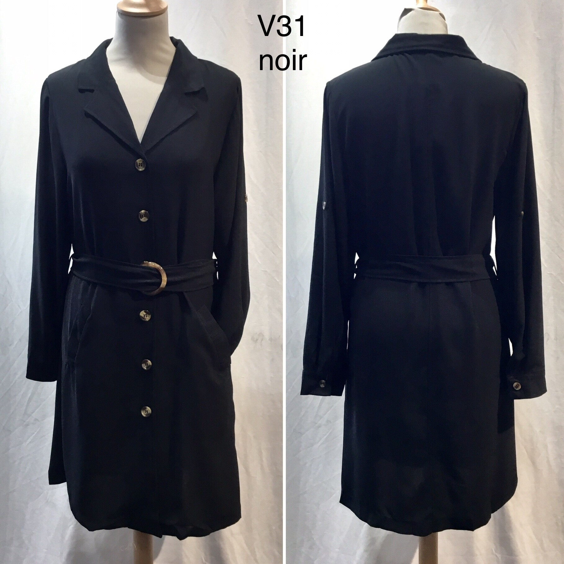 Grossiste S.Z FASHION - Manteau noir