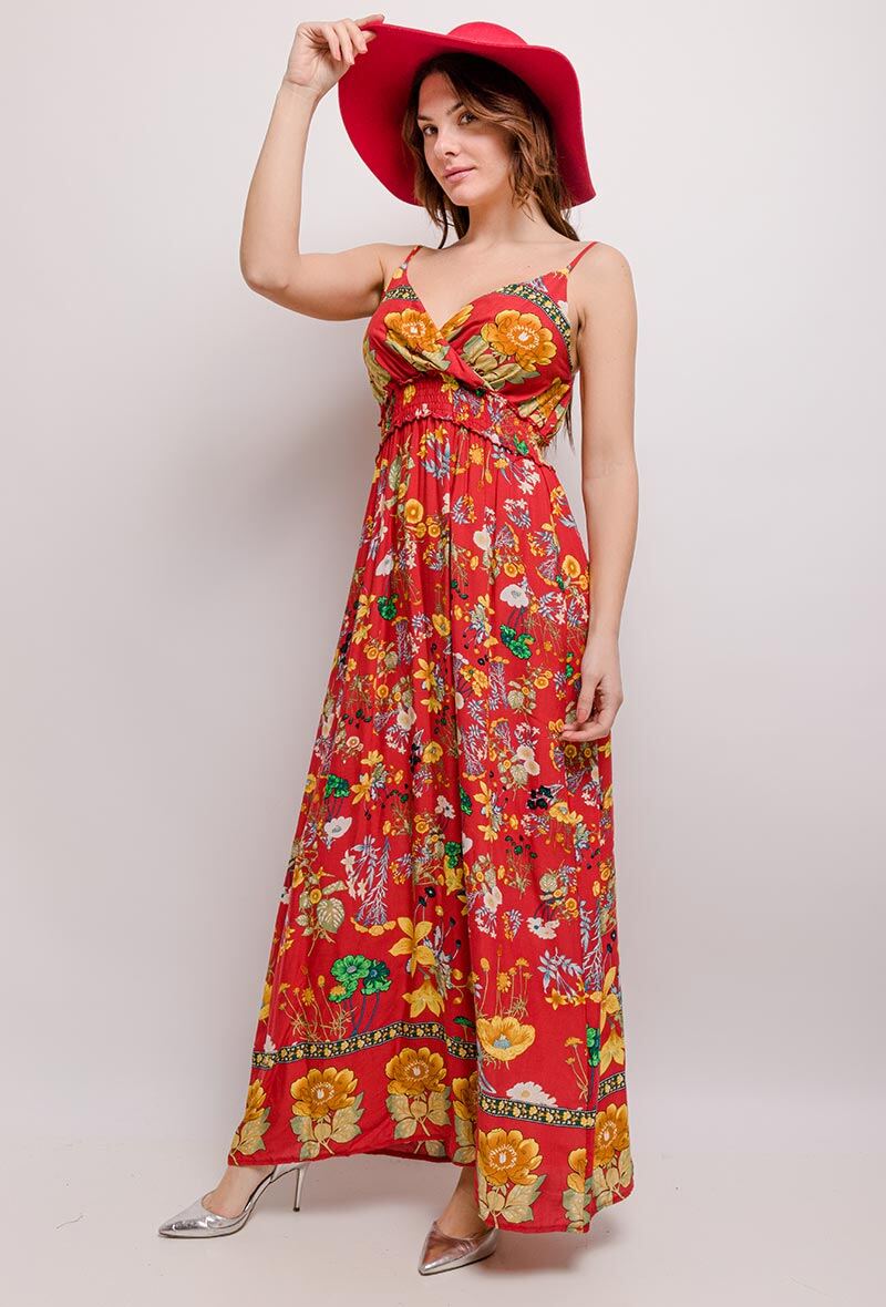 Grossiste S.Z FASHION - Robe longue à motifs