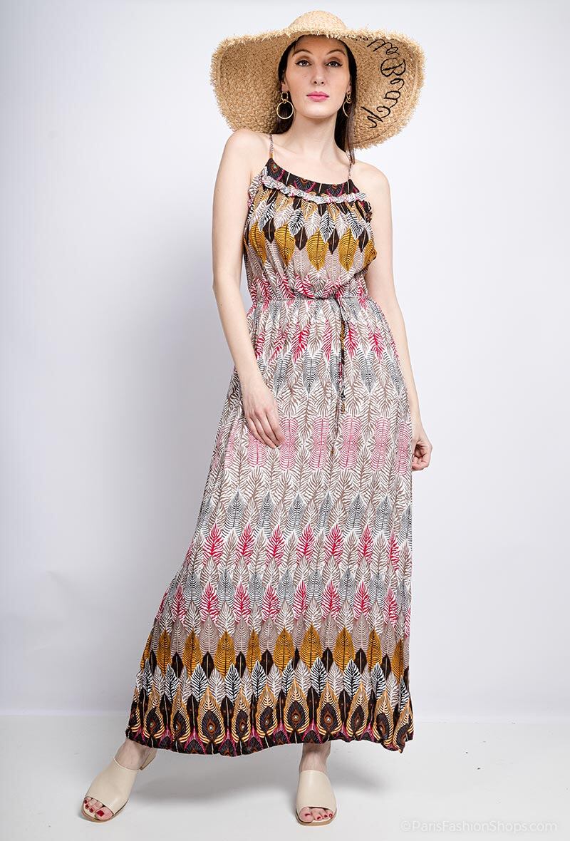 Wholesaler S.Z FASHION - Printed maxi dress