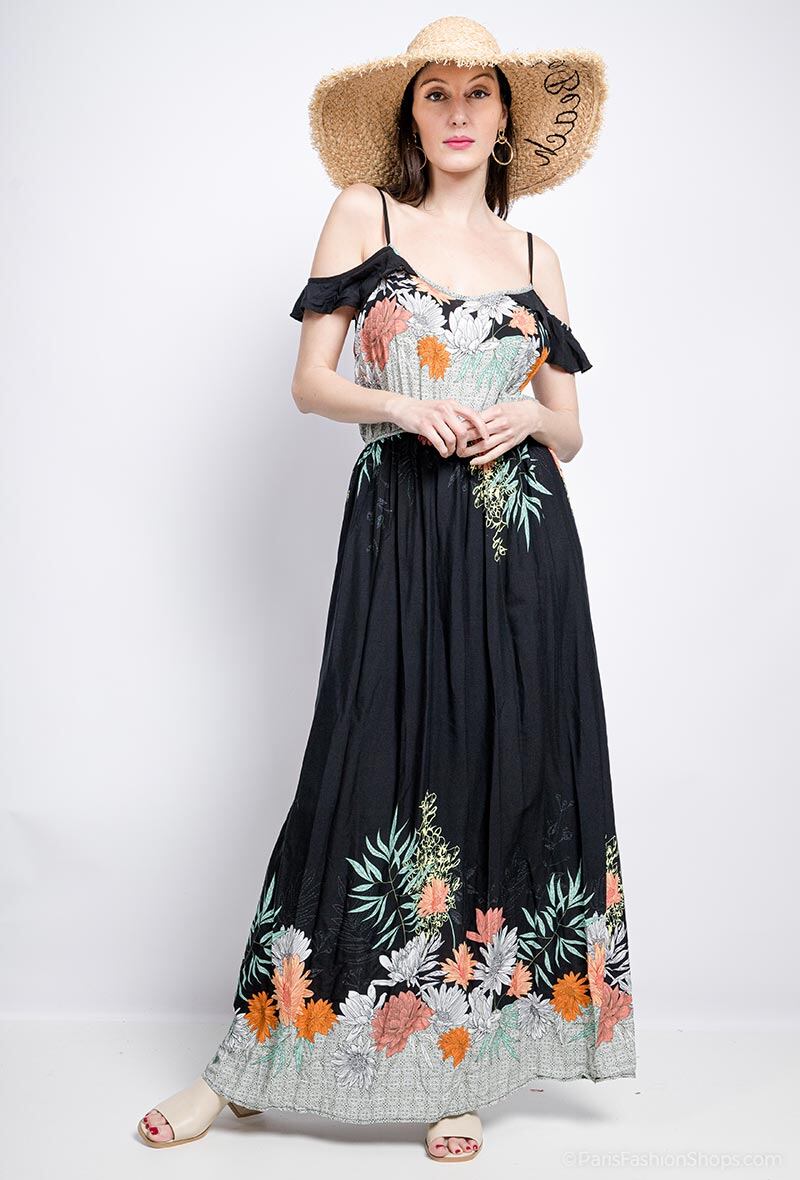 Wholesaler S.Z FASHION - Printed maxi dress