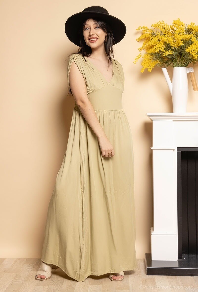 Wholesaler S.Z FASHION - Longue robe uni
