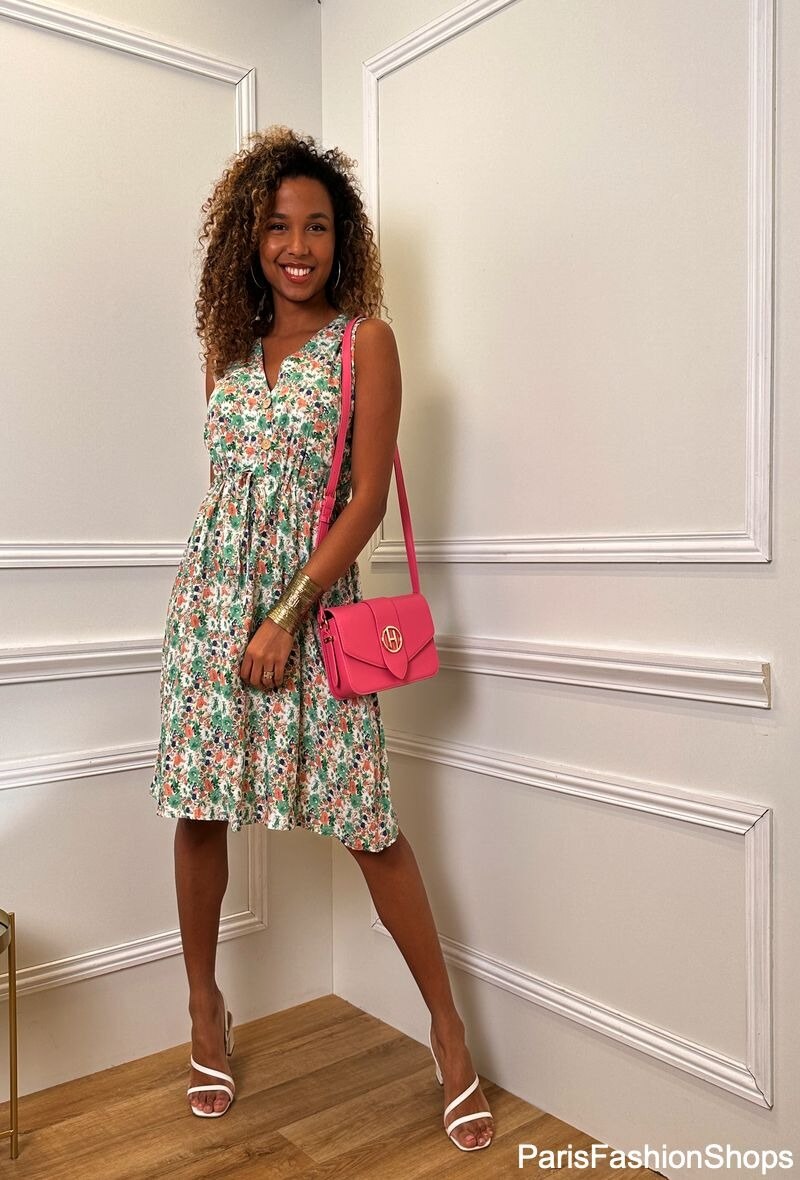 Wholesaler S.Z FASHION - Dress with flower print