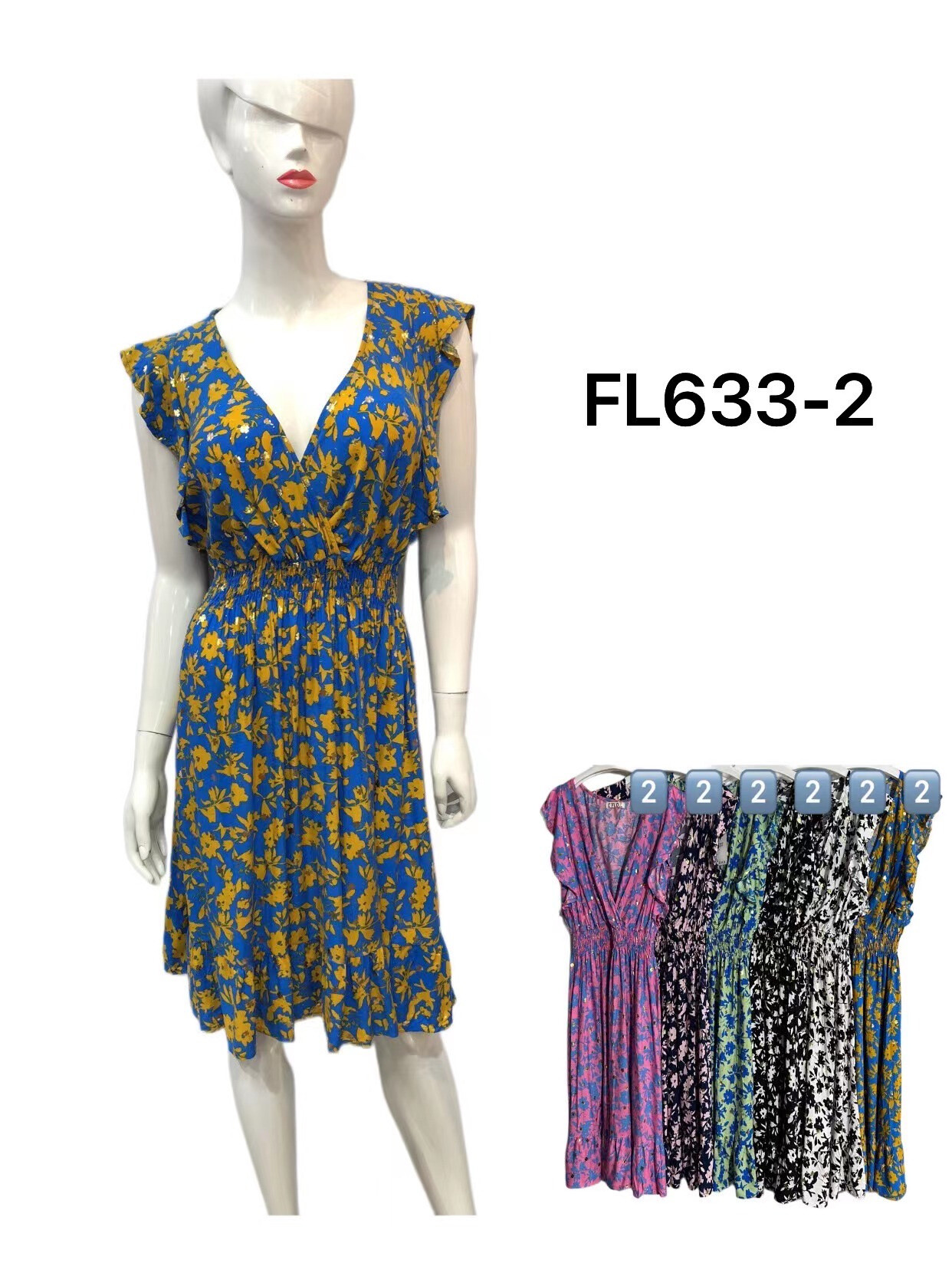 Wholesaler S.Z FASHION - Short patterned dress