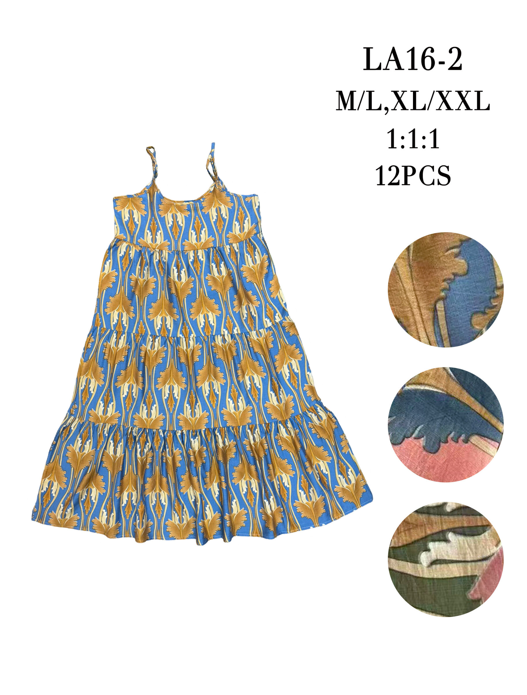 Grossiste S.Z FASHION - Robe longue à motifs
