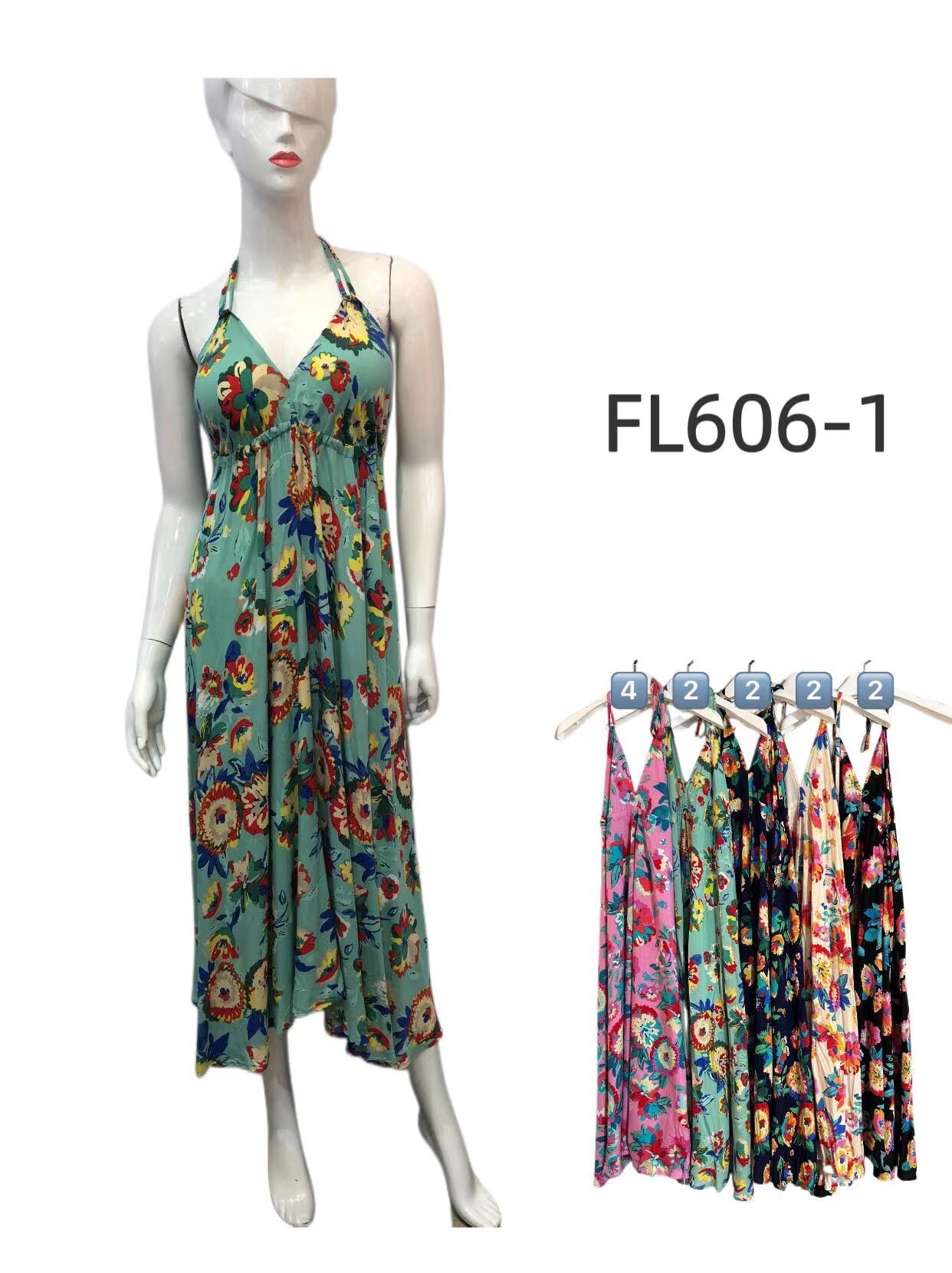 Wholesaler S.Z FASHION - Long patterned dress