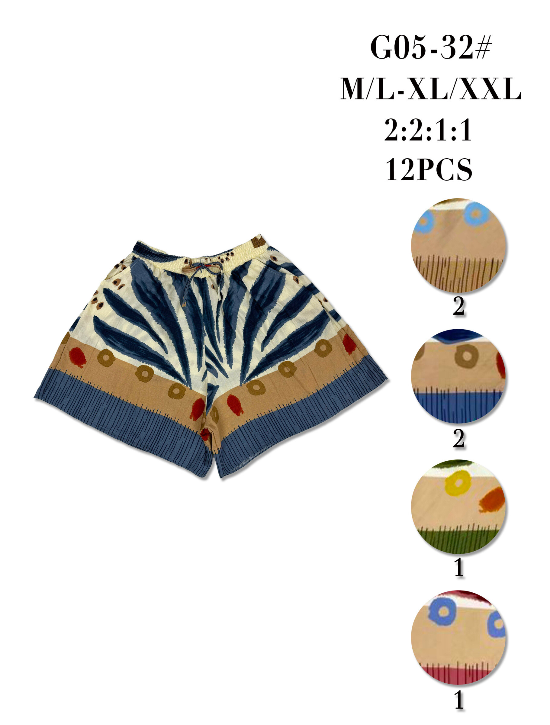 Großhändler S.Z FASHION - Shorts mit Muster