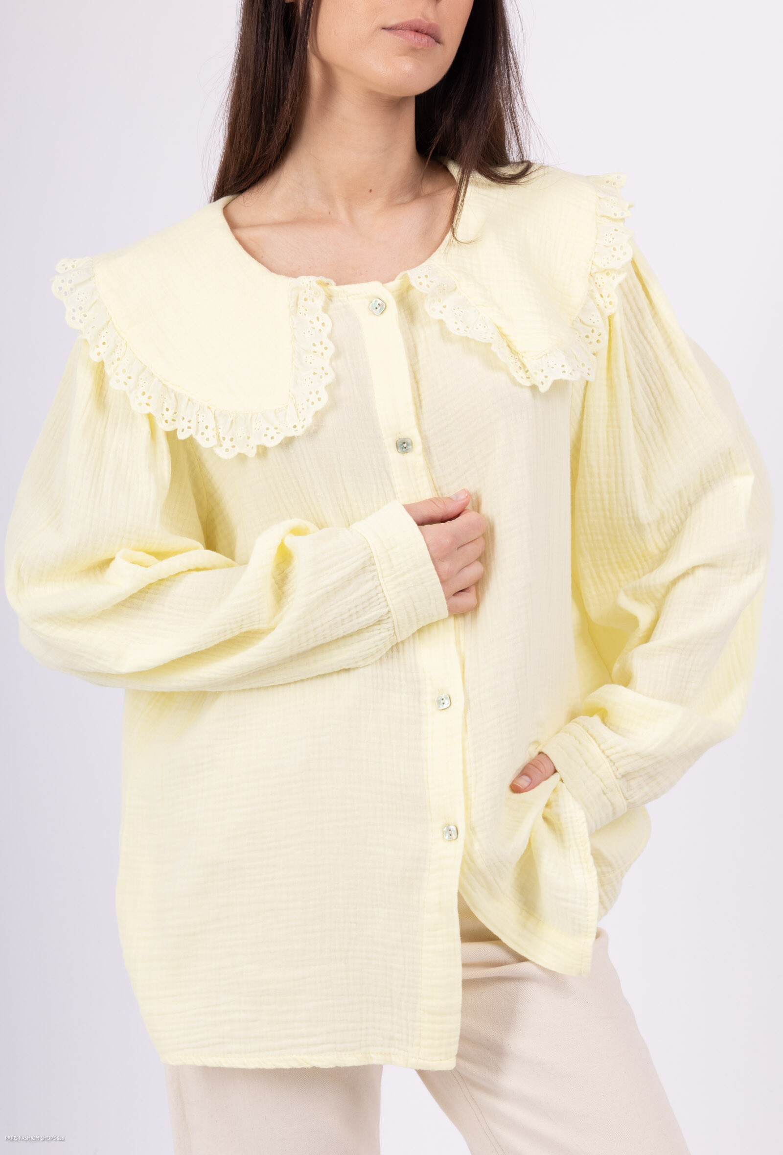 Wholesaler Saison du vent - Large collar shirt