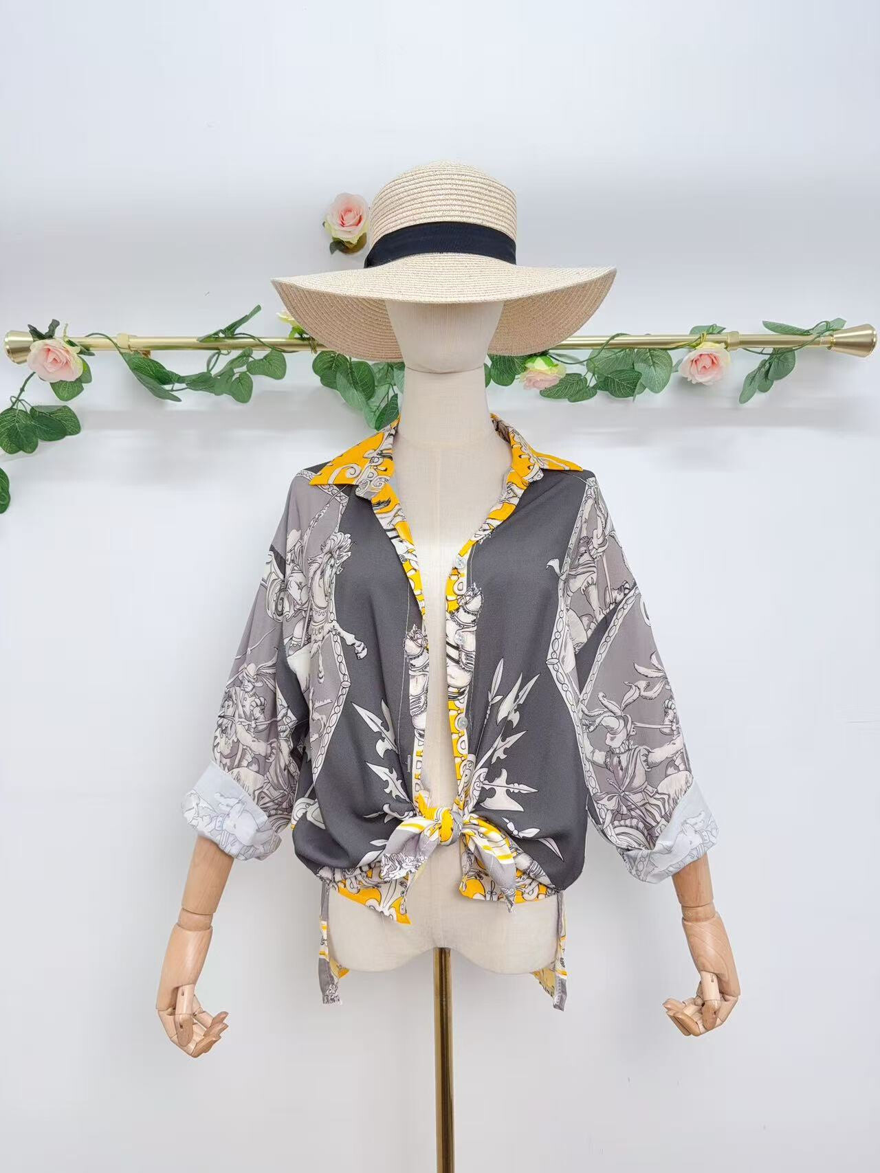 Wholesaler Saison du vent - Vintage print shirt