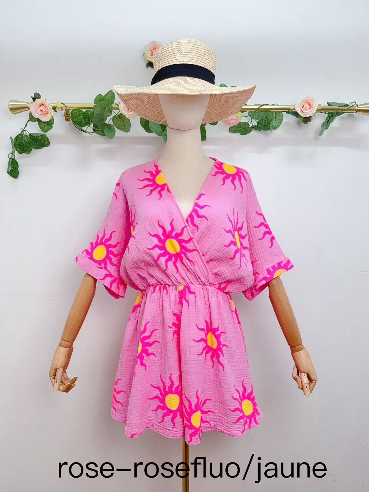 Großhändler Saison du vent - Bedruckter Playsuit
