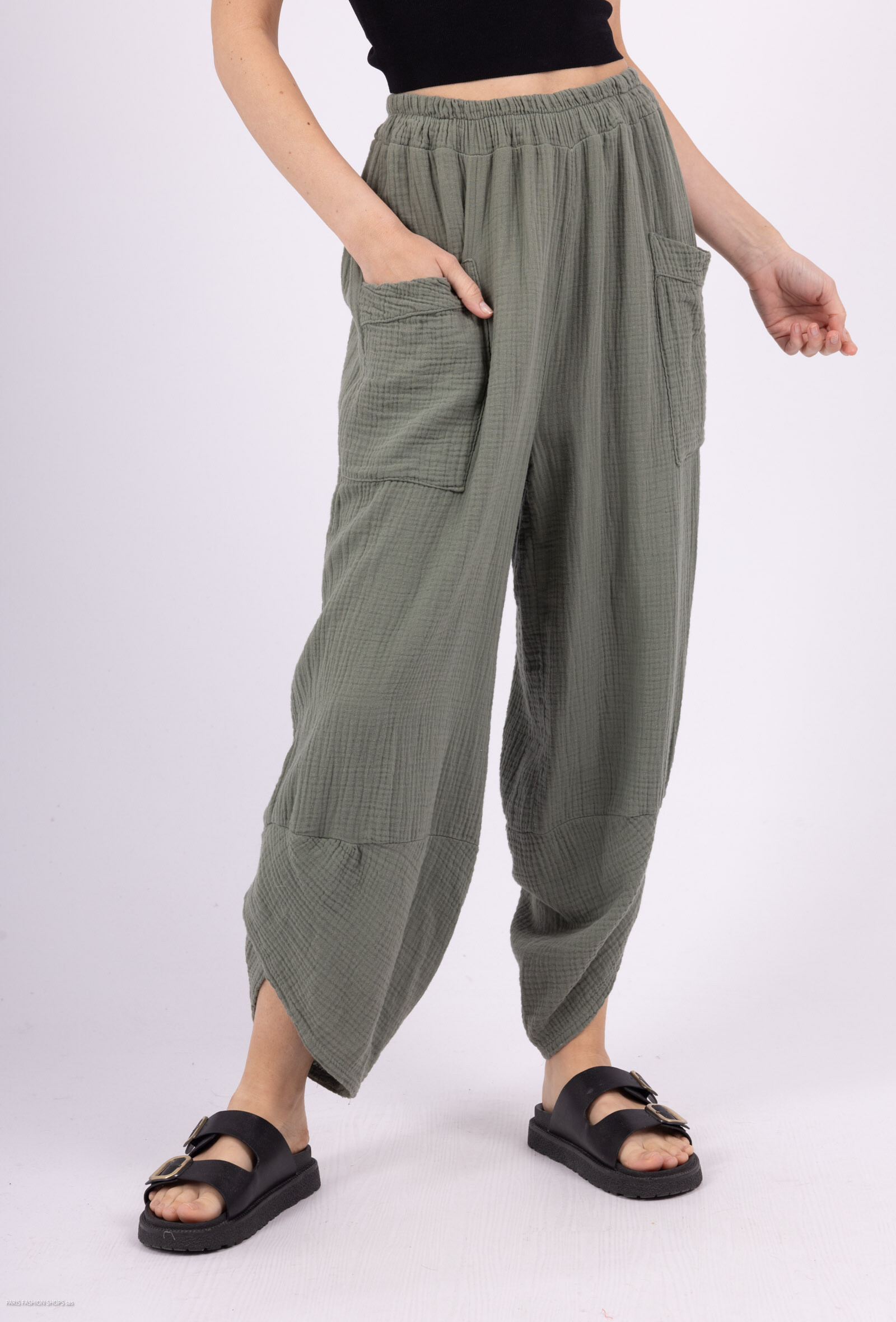 Wholesaler Saison du vent - United color cotton gauze pants