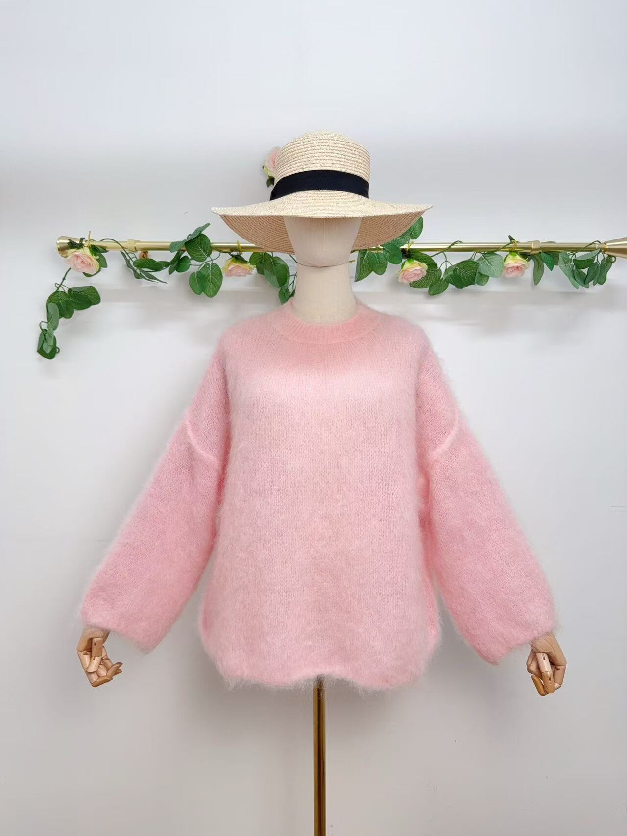 Grossiste Saison du vent - Pull 80%kid mohair manche 3/4