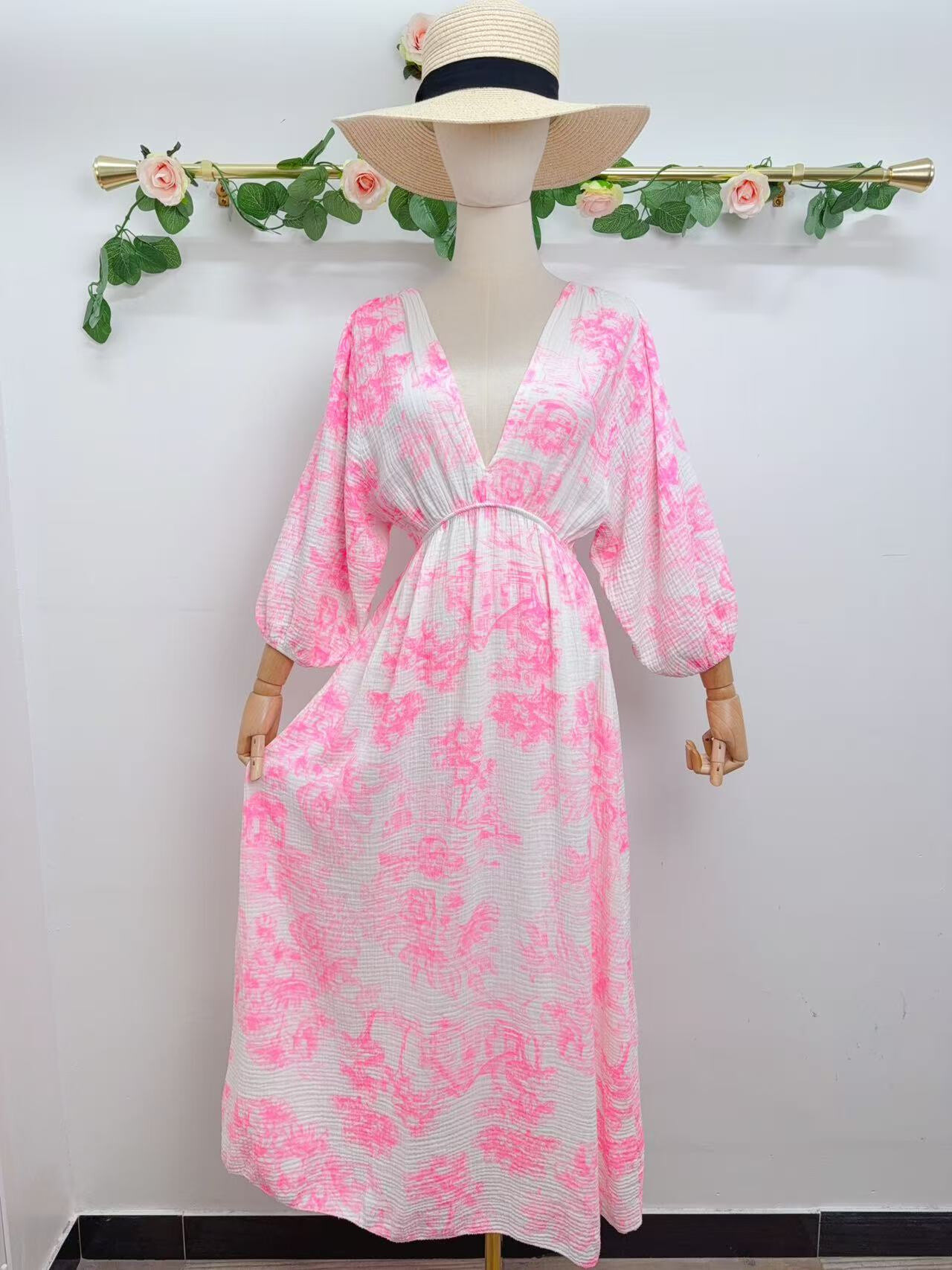 Wholesaler Saison du vent - Cotton gauze dress prints