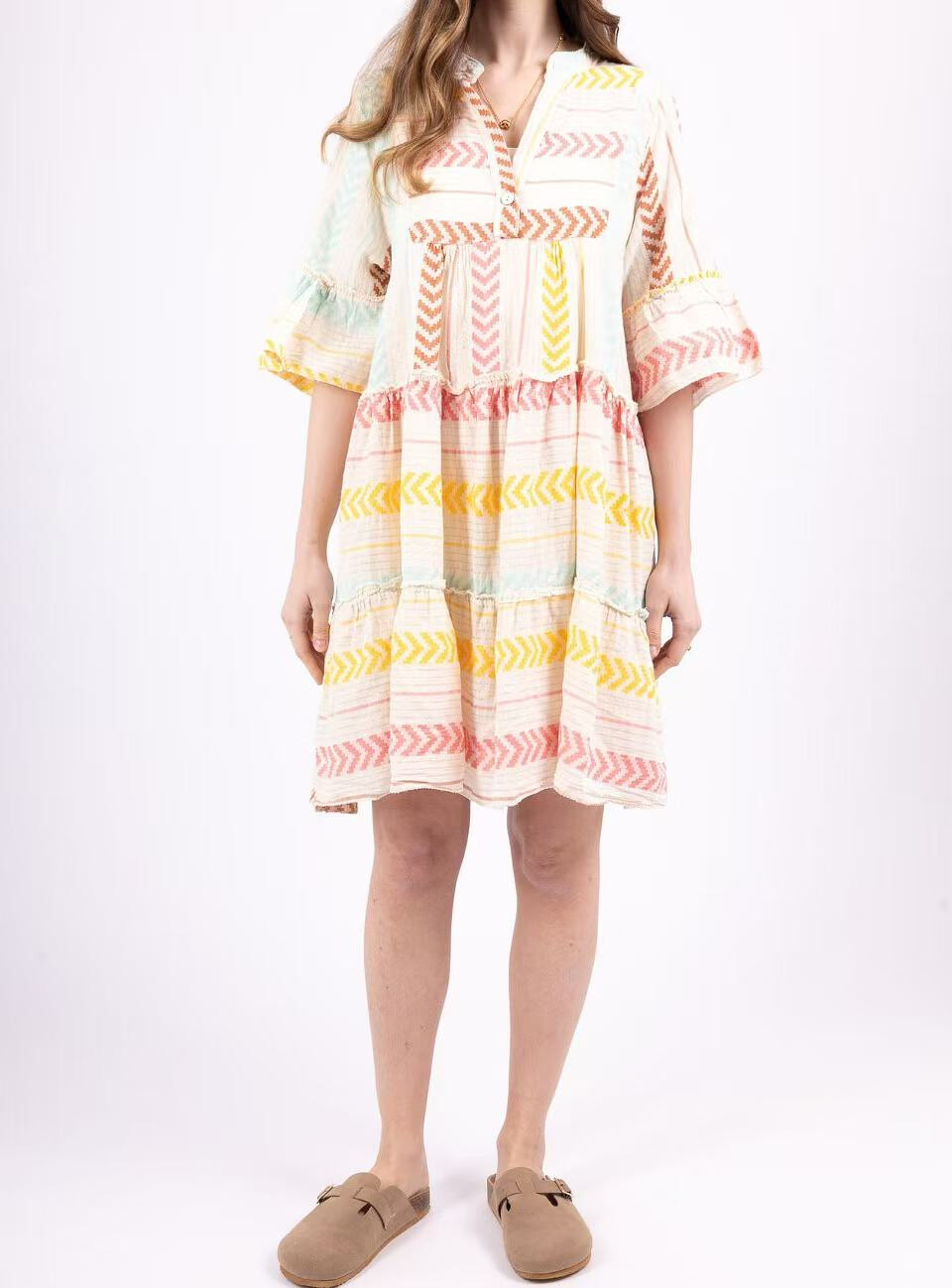 Wholesaler Saison du vent - Multicolored short dress