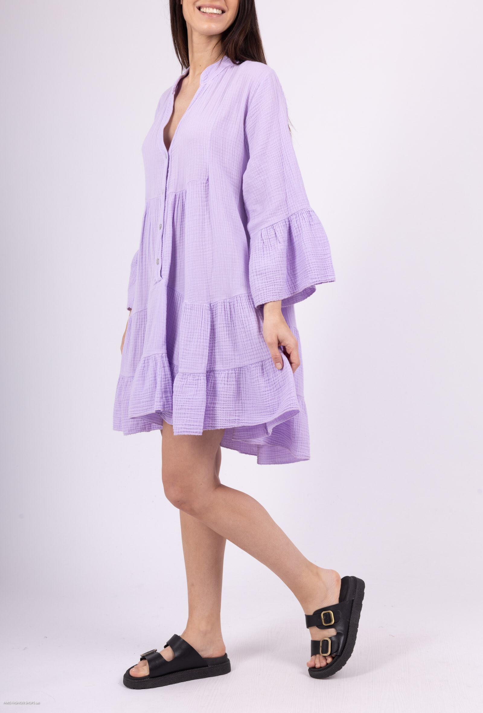 Wholesaler Saison du vent - Short dress in cotton gauze