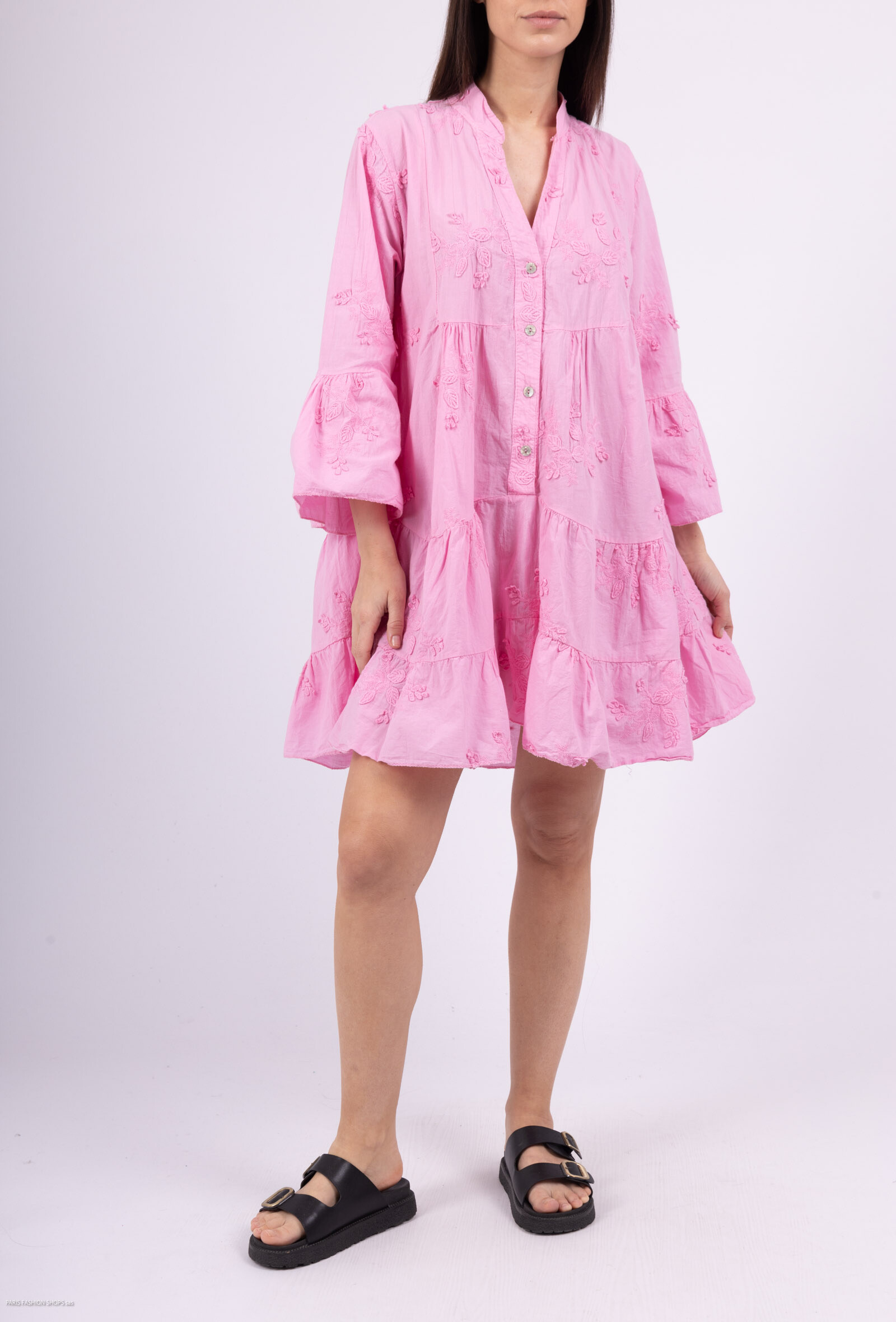 Wholesaler Saison du vent - Short embroidery dress 3/4
