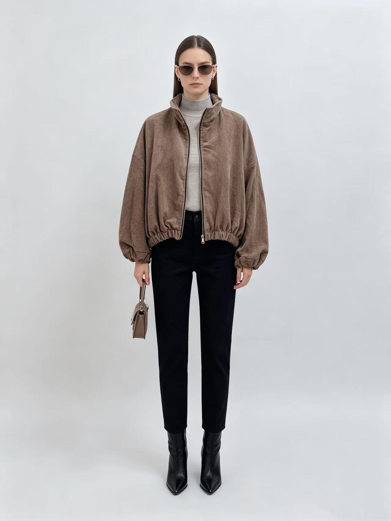 Grossiste Saison du vent - Veste velours zippée .