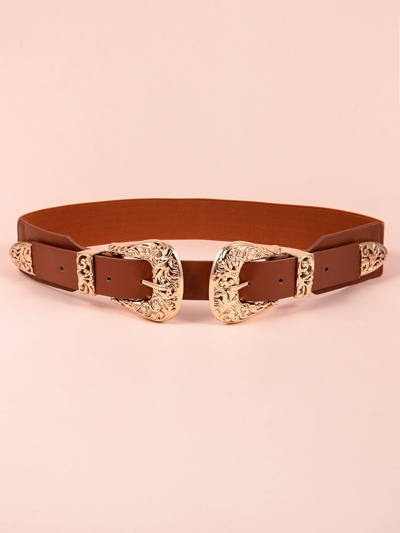 Wholesaler Sandy Paris - Elastic raffia belt with round buckle