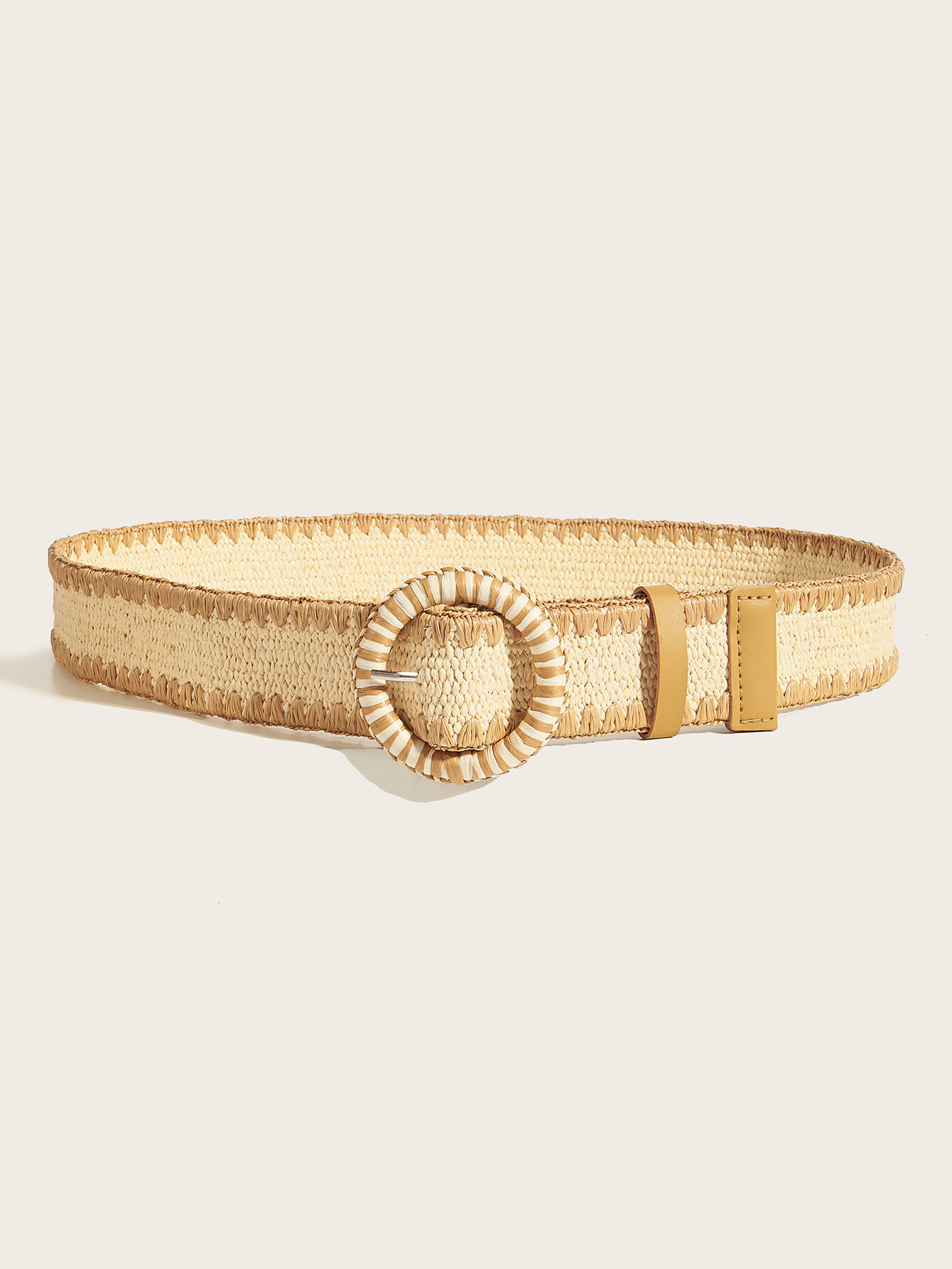 Wholesaler Sandy Paris - Elastic raffia belt with round buckle