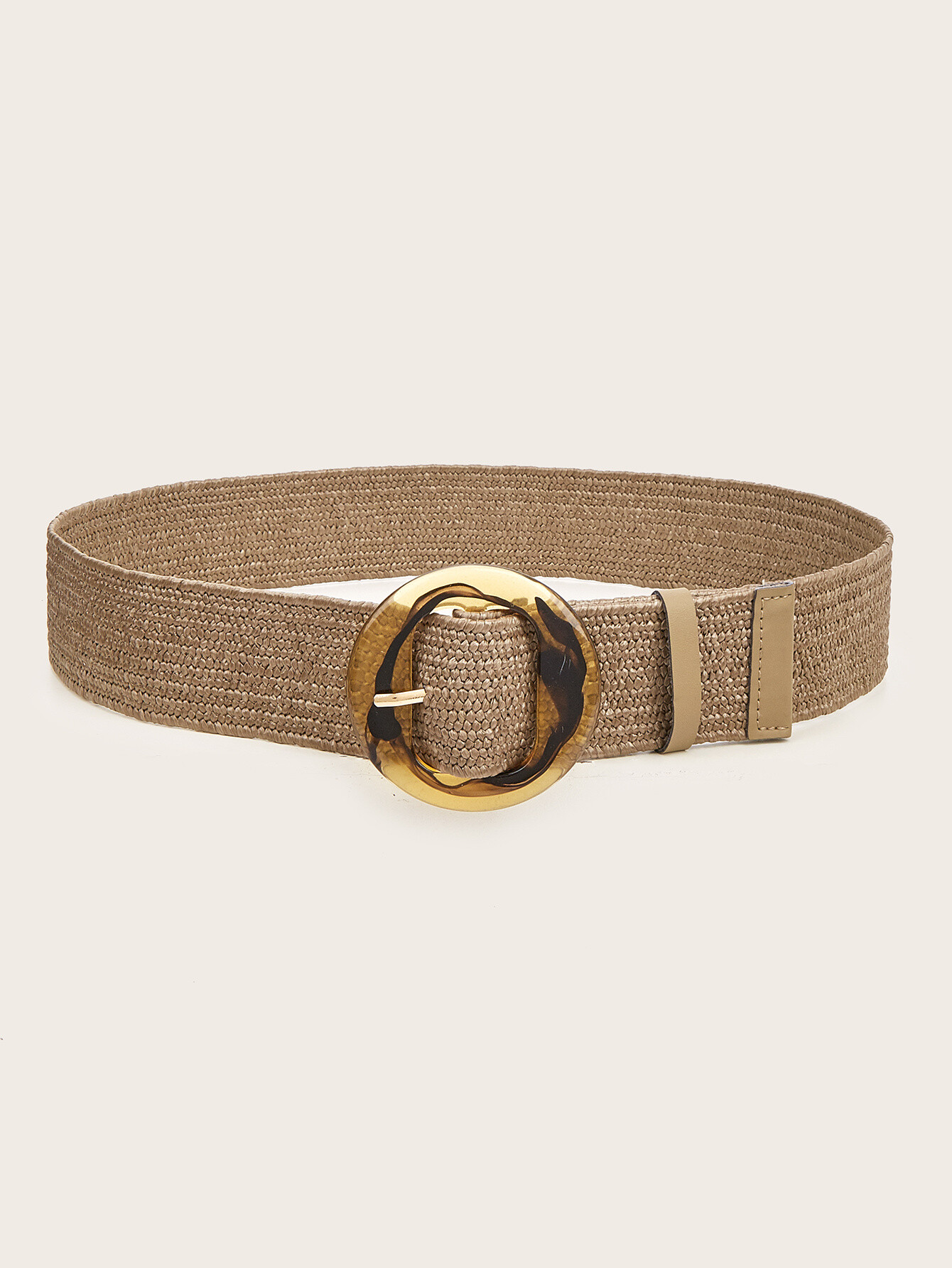 Wholesaler Sandy Paris - Elastic raffia belt with round buckle